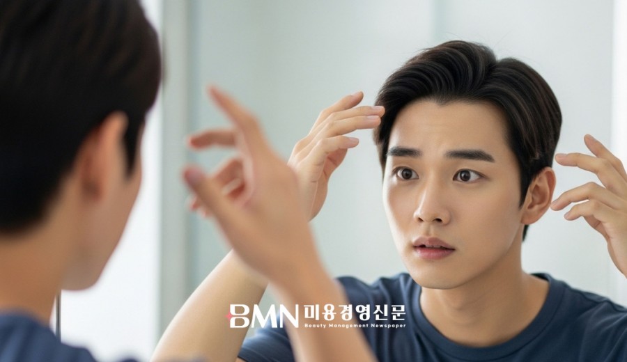 20대 M자 탈모 환절기 두피 변화