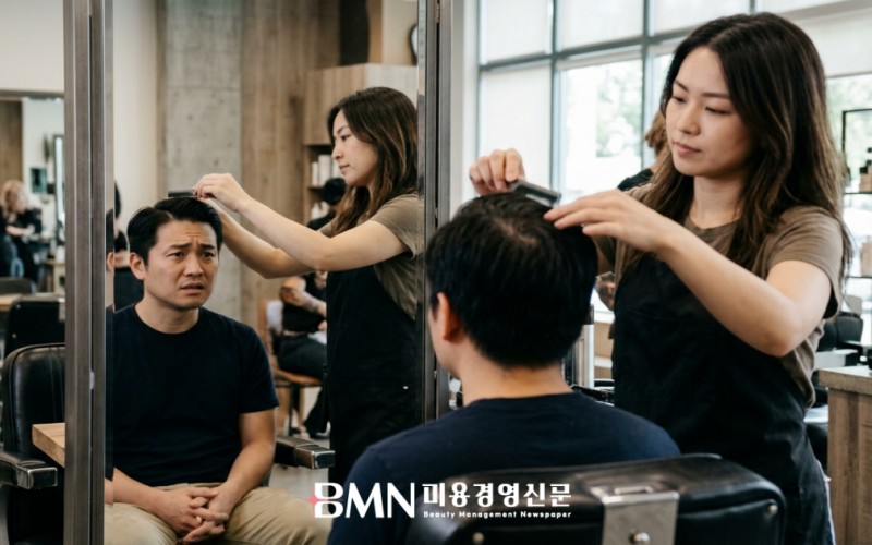 남성 고객은 커트를 예약하고 두피를 상담한다, 놓치고 있는 대화의 순서